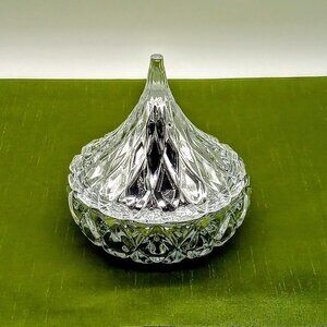 Shannon Crystal Hand Crafted Silver Mercury Glass Covered Candy Dish